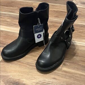 Black Ankle Motorcycle Boots by Universal Thread
